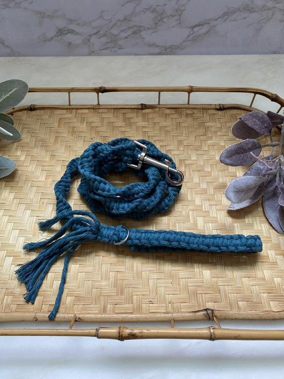 Personalized Macramé Dog Leash