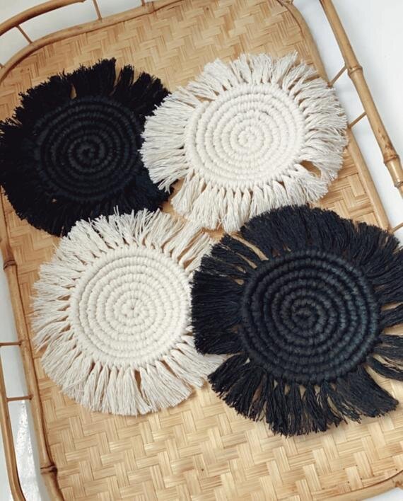 Macrame Coasters (Set of 4)