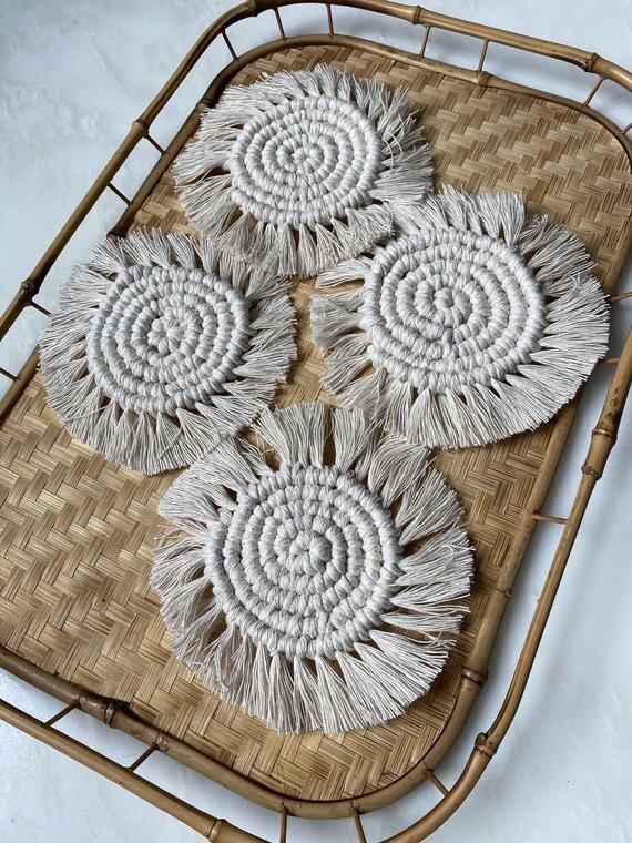 Macrame Coasters (Set of 4)