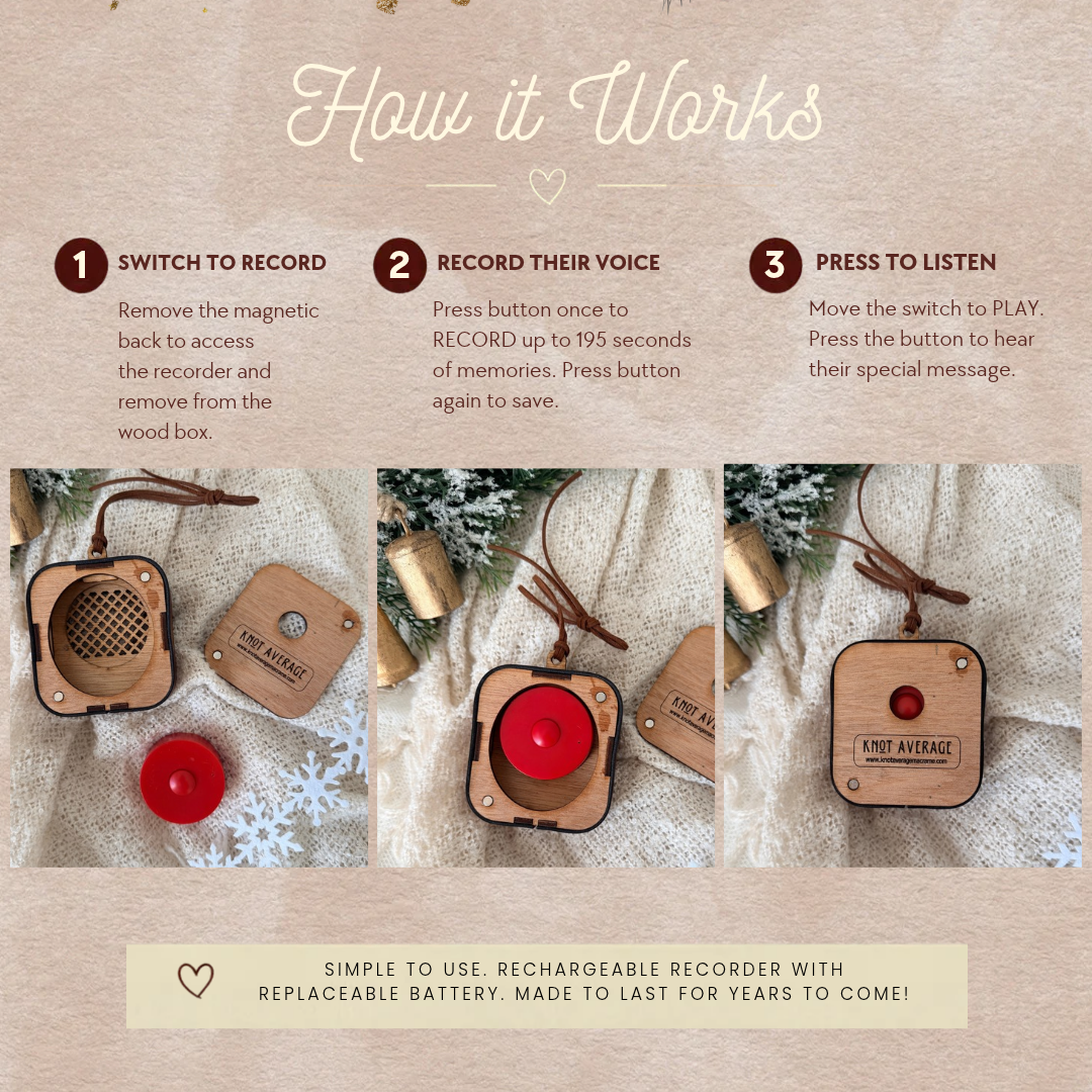 Personalized Voice Recording Ornament