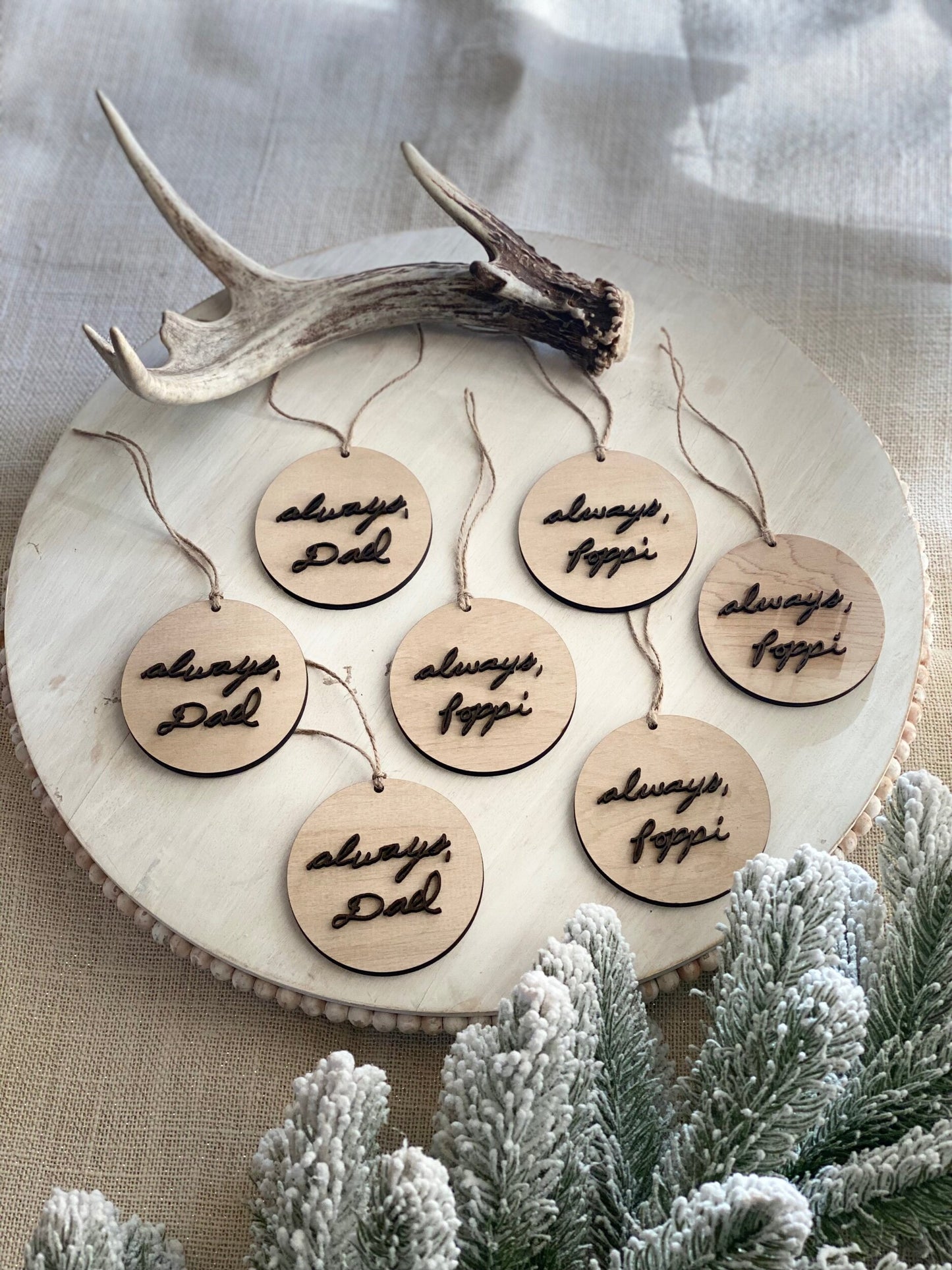 Handwriting Ornaments