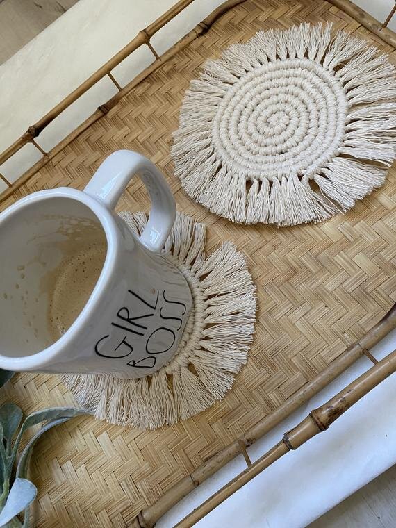 Macrame Coasters (Set of 4)