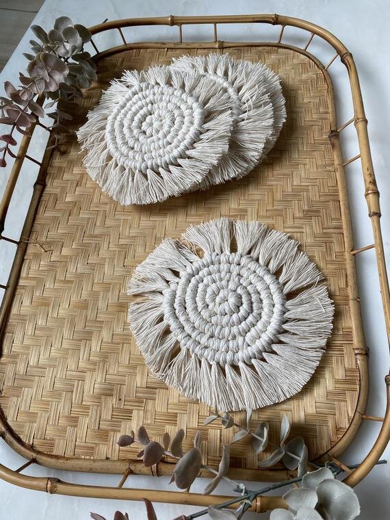 Macrame Coasters (Set of 4)