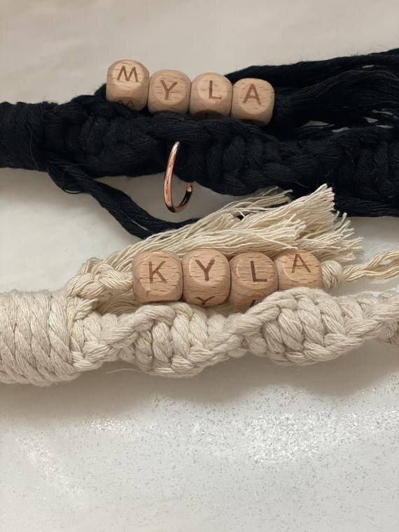 Personalized Macramé Dog Leash